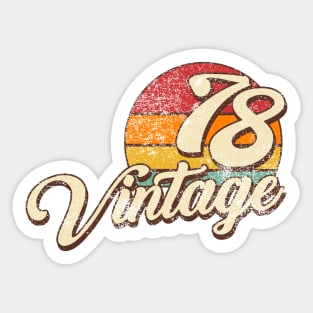 Vintage 1978 Sticker